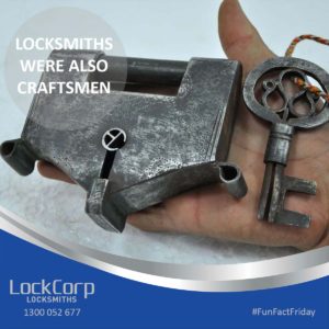 Locksmiths were also craftsmen